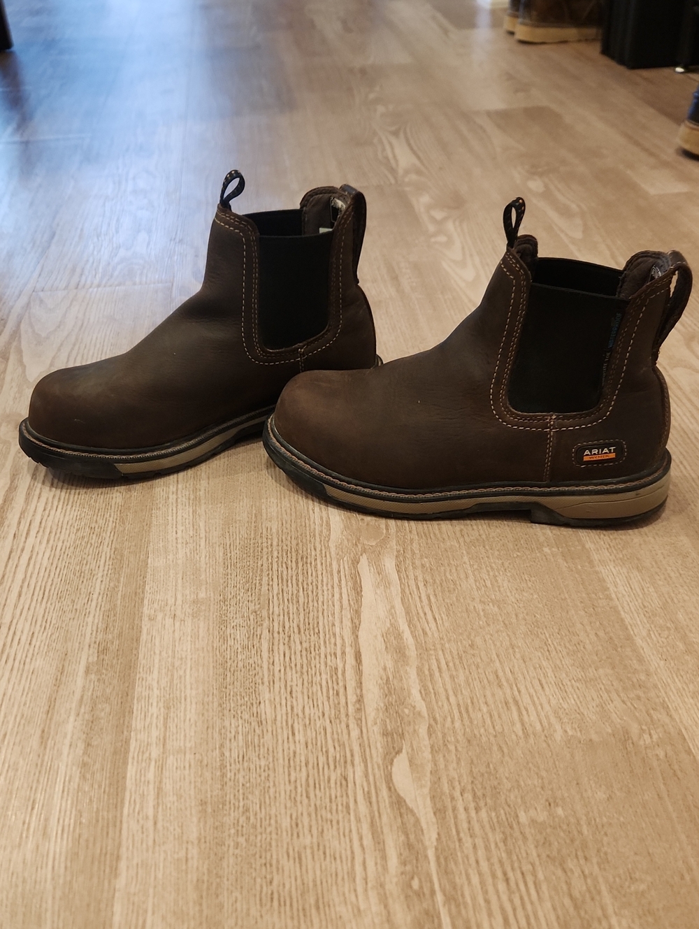 Ariat Brown Leather Chelsea Ankle Boots
